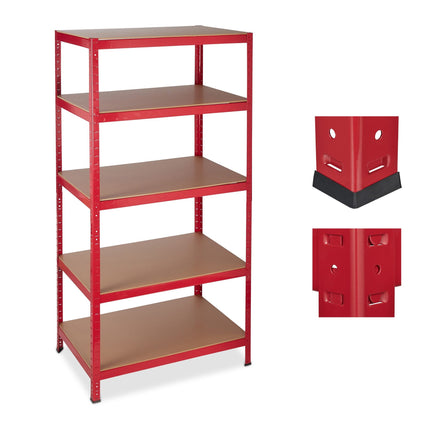 Lagerregal 180x90x60 rot
