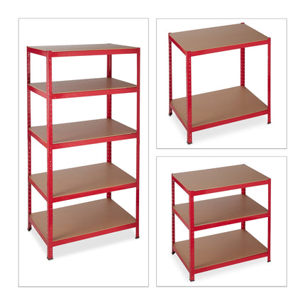 Lagerregal 180x90x60 rot