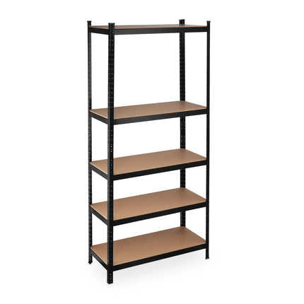 Lagerregal 220 cm hoch, schwarz