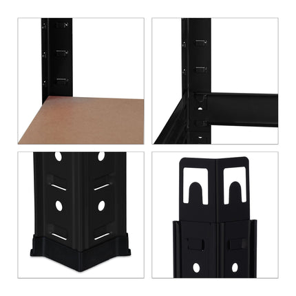 Storage shelf black