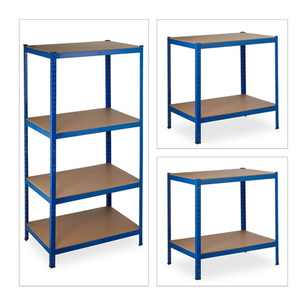 Étagère de rangement bleue