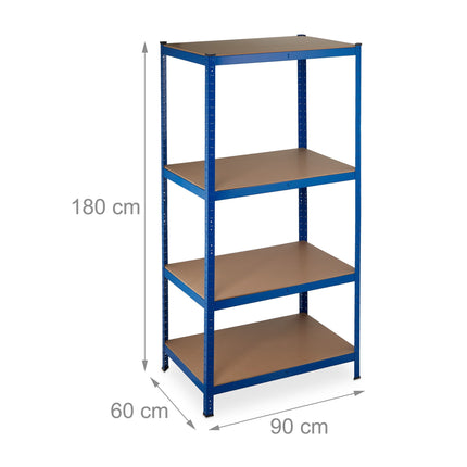 Étagère de rangement bleue