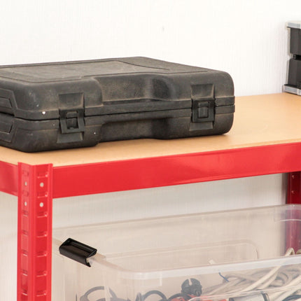 Storage shelf red