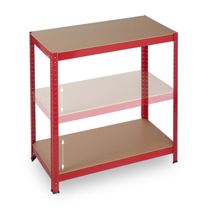 Storage shelf red