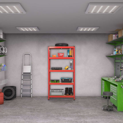 Storage shelf red