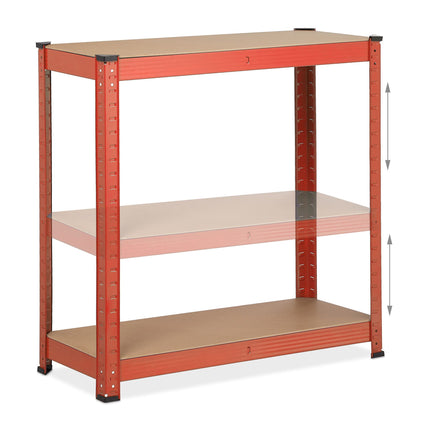 Storage shelf red