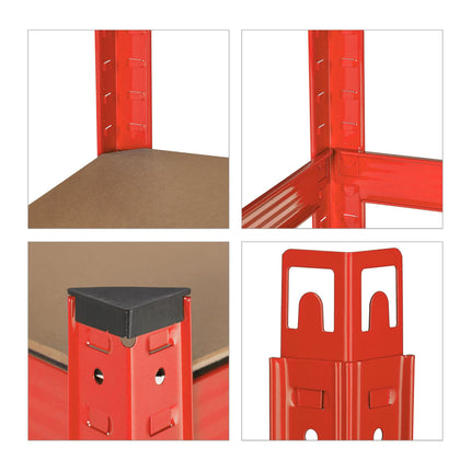 Storage shelf red
