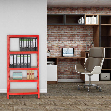 Storage shelf red