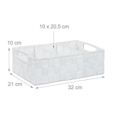 Storage shelf with 3 compartments