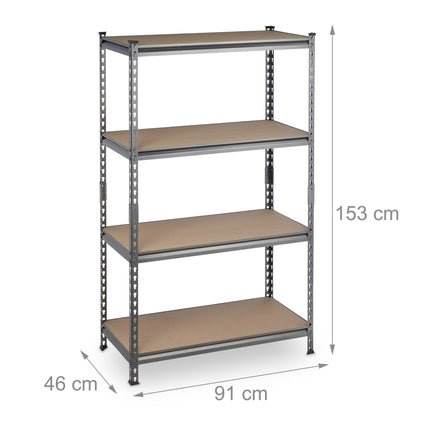 Storage shelf with 4 shelves