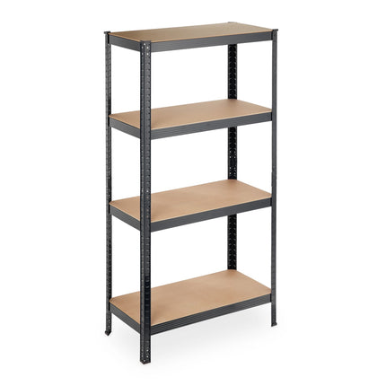 Storage shelf with 4 shelves black