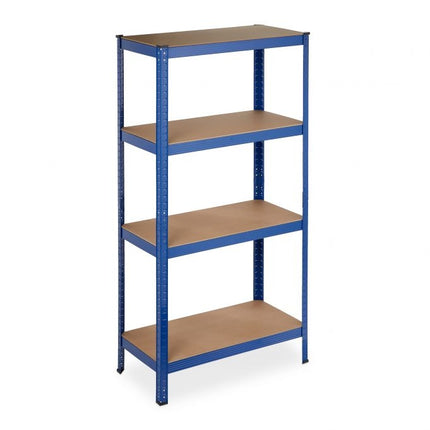 Storage shelf with 4 shelves blue