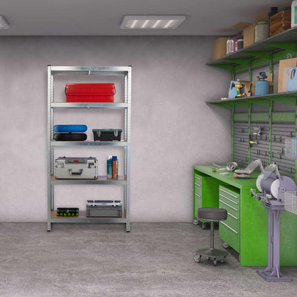 Storage shelf with 5 shelves