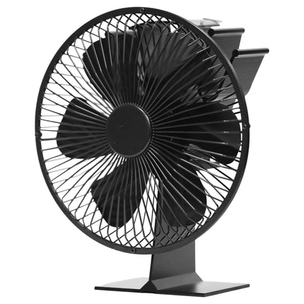 Stove Fan with Safety Guard and 6 Blades, No Mains Power, Black