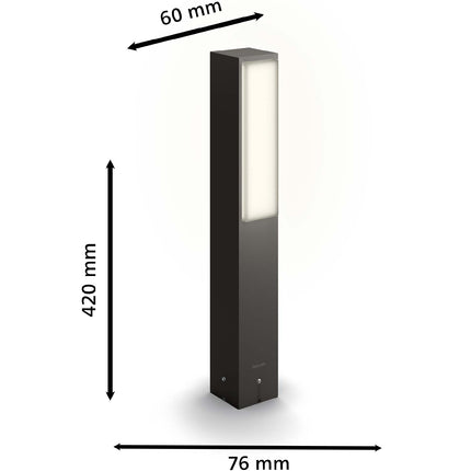Stratosphere Pedistal Ultra Efficient LED 3,8W 800lm Anthrazit