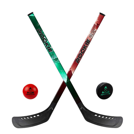 Street-Hockey-Set für Kinder, 2er-Pack Schläger, 60 cm