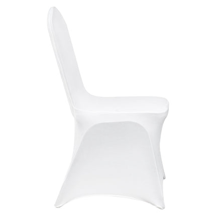 Stretch Spandex Folding Chair Covers, 12 Pack, White