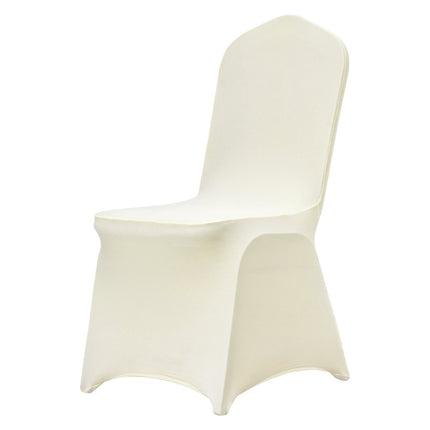 Stretch Spandex Folding Chair Covers, 50-Pack Ivory