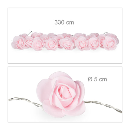 Lichterkette Rosen