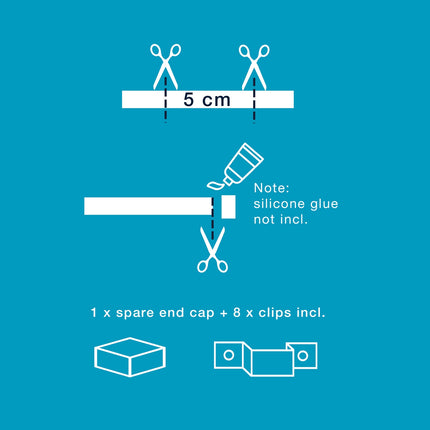 Bande lumineuse flexible et pliable 850lm 15W 2700K 2 mètres