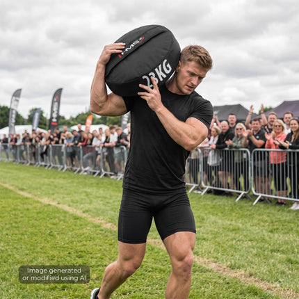 Strongman Sandbag, Empty, Fillable Up to 23 kg, Nylon, Inner Filling Bag