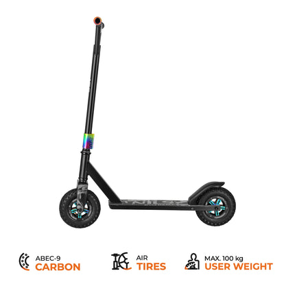 Stunt-Scooter, 195x50 mm Gummiräder, ABEC9