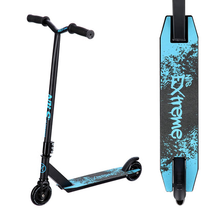 Stunt-Scooter, Schwarz-Türkis, robustes Design