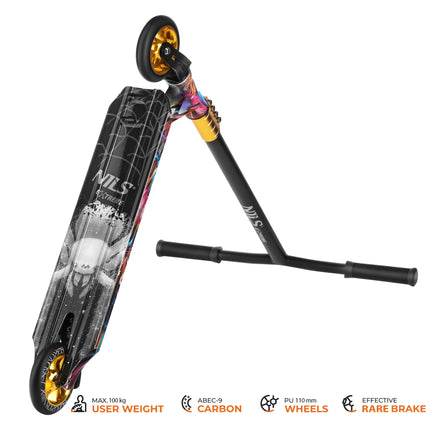 Stunt Scooter für Tricks, ABEC-9 Kugellager, 110mm Rollen