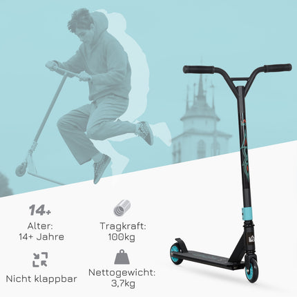 Stunt-Scooter mit ABEC-9-Kugellagern und 100-mm-Rädern, Alter 14+