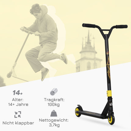 Stunt-Scooter mit ABEC 9 Lagern & 100 mm Rollen