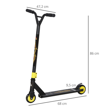 Stunt-Scooter mit ABEC 9 Lagern & 100 mm Rollen