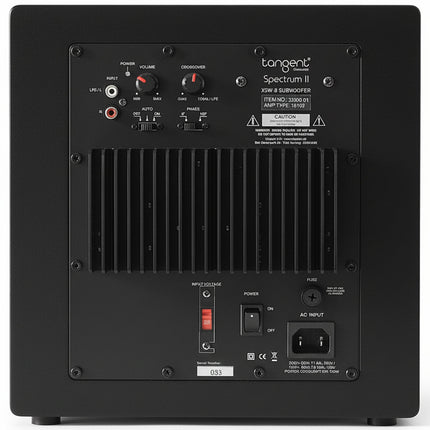 Subwoofer-Lautsprecher, 8 Zoll, Schwarz