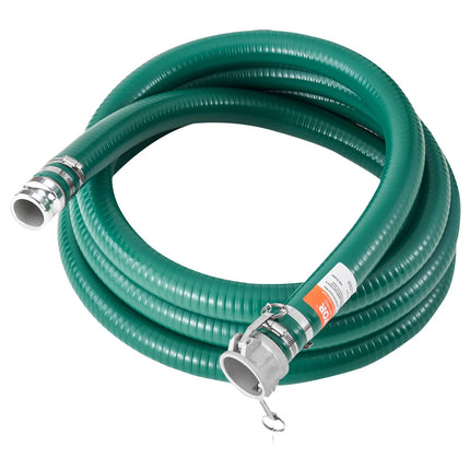 Suction Hose 2 In x 20 Ft with Camlock, Aluminum