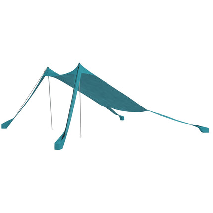 Wasserdichtes Sonnensegel mit UV-Schutz, 2,15x2x2M himmelblau