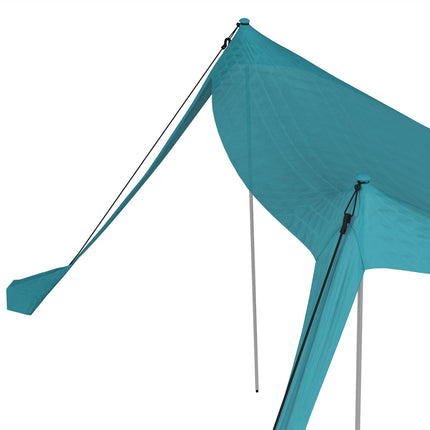 Wasserdichtes Sonnensegel mit UV-Schutz, 2,15x2x2M himmelblau