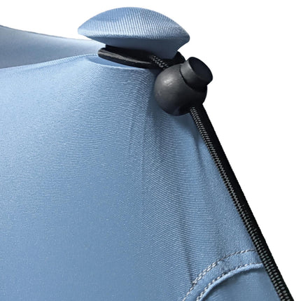 Wasserdichte Bildschirmmarkise, Stahlstangen, Tasche – Blau