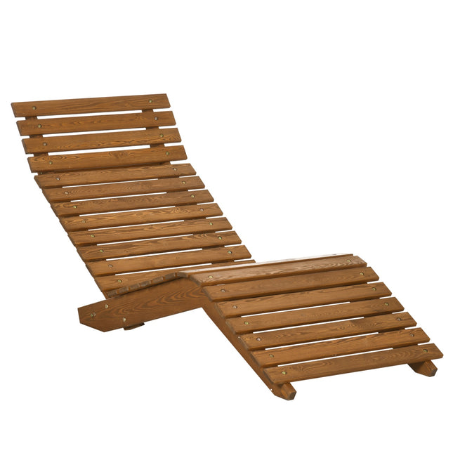 Gartenliege aus Teakholz, Tragfähigkeit 120 kg, 66x170x77 cm