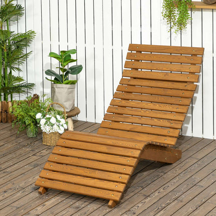 Gartenliege aus Teakholz, Tragfähigkeit 120 kg, 66x170x77 cm