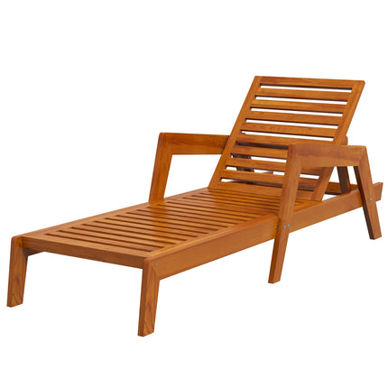 Weatherproof Garden sun lounger - Orange, 66x190 cm