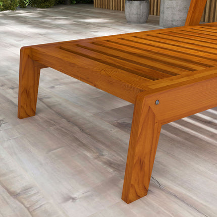 Weatherproof Garden sun lounger - Orange, 66x190 cm