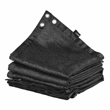 Sun Shade Cloth 8 x 12 Ft, 90% Block, HDPE, Black