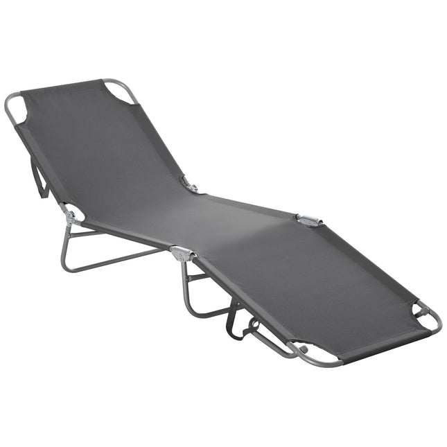 Klappbare Sonnenliege mit verstellbarer Rückenlehne, hält 120 kg