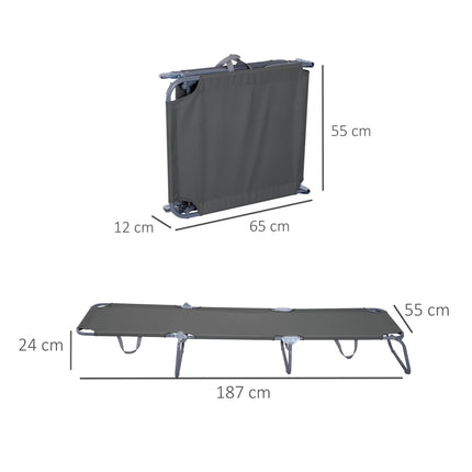Chaise longue, chaise longue de camping, chaise longue pliante avec dossier réglable, chaise longue de jardin pouvant supporter jusqu'à 120 kg pour balcon, terrasse, Oxford