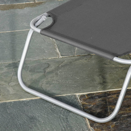 Chaise longue, chaise longue de camping, chaise longue pliante avec dossier réglable, chaise longue de jardin pouvant supporter jusqu'à 120 kg pour balcon, terrasse, Oxford
