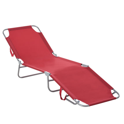 Folding deckchair, 5-position adjustable, weatherproof