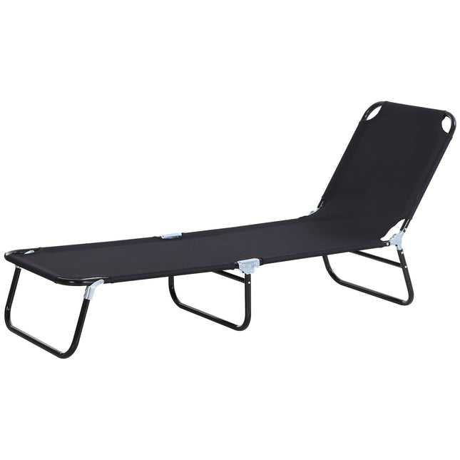 Verstellbarer Liegestuhl für Garten oder Balkon – 188 x 56 x 28 cm