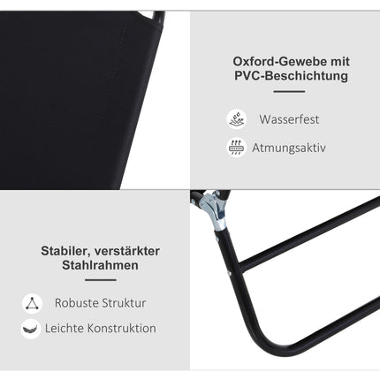 Verstellbarer Liegestuhl für Garten oder Balkon – 188 x 56 x 28 cm