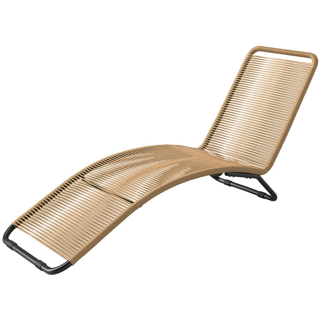 Sonnenliege aus Polyrattan mit UV-Schutz - wetterfester Outdoorsessel