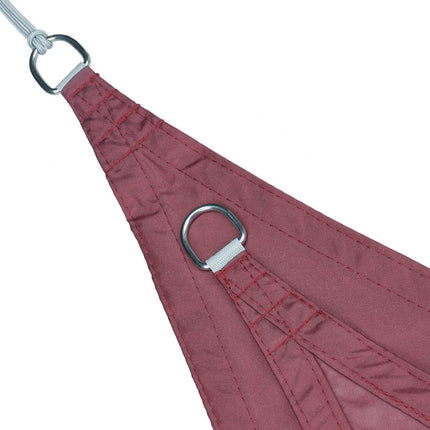Sun sail polyester triangular burgundy