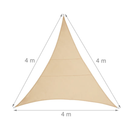 Sonnensegel Polyester dreieckig sand